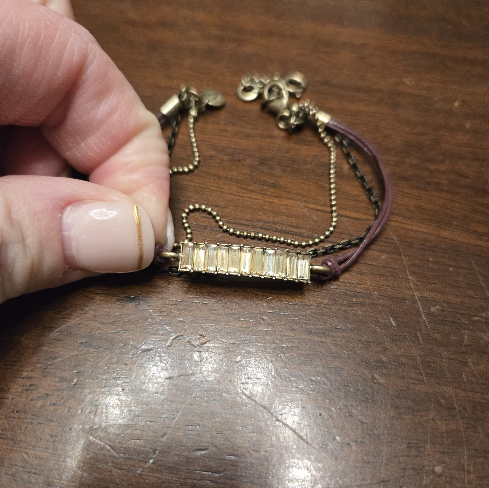 Chloe + Isabel Leather + Baguette Bracelet